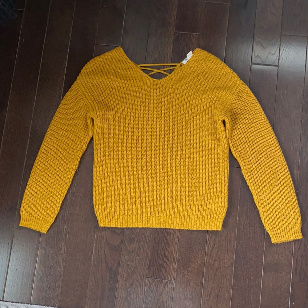 Forever 21 mustard yellow sweater